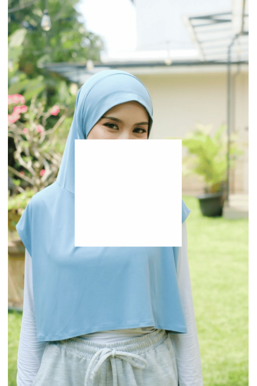 Alesha Hijab Outer Dusty Blue